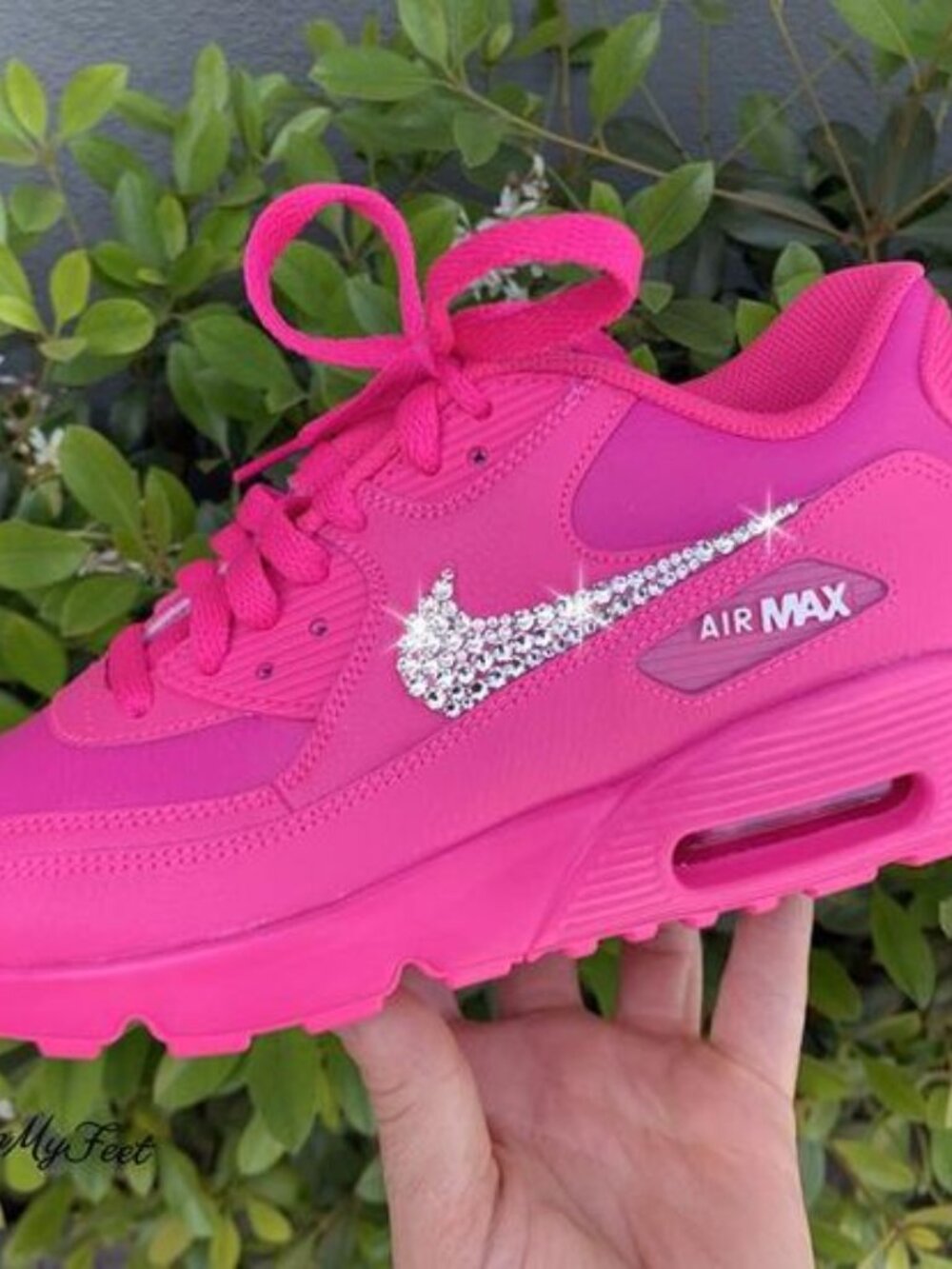 Nike Air Max 90 Rhinestone Sneakers Size 5